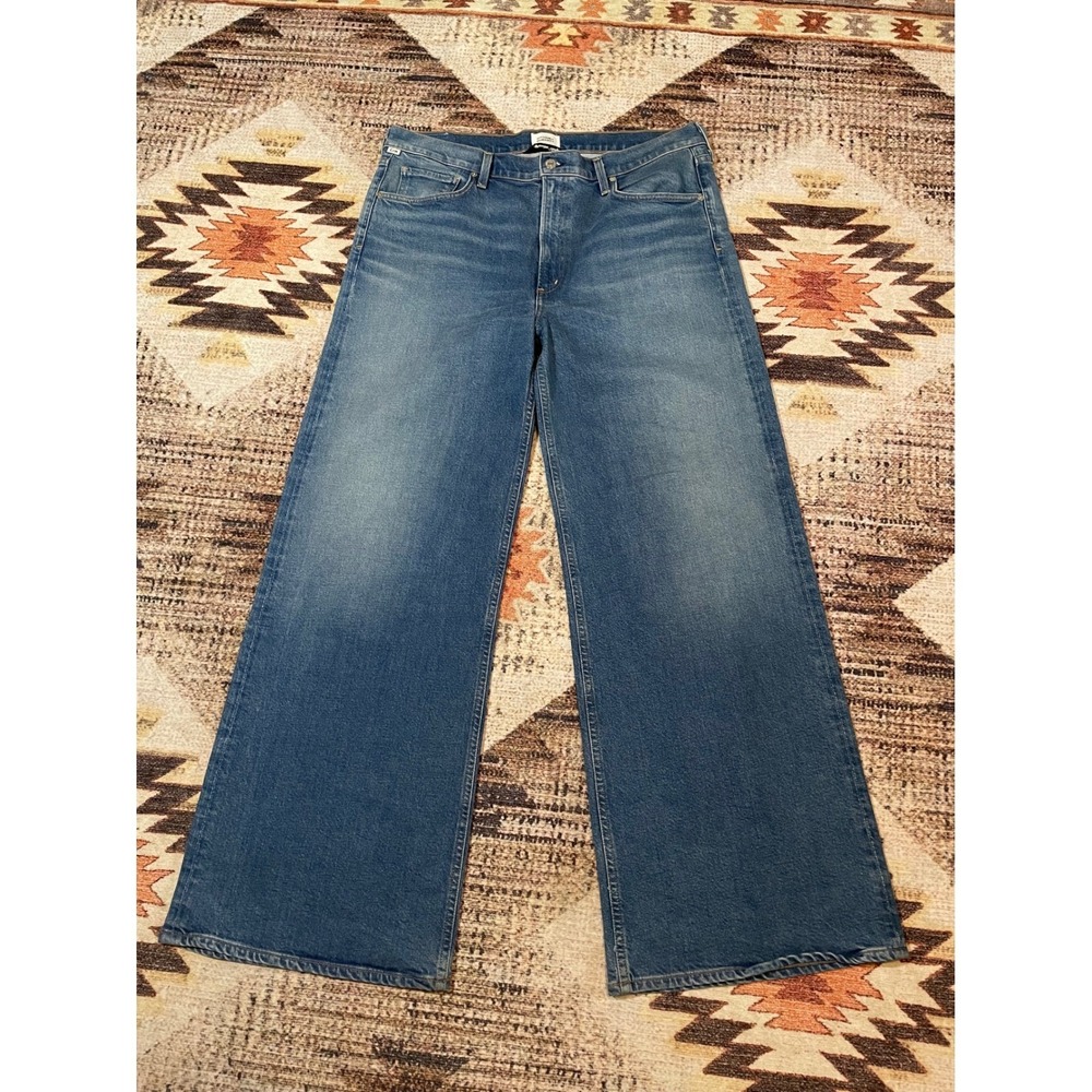 Citizens of Humanity Premium Vintage Wide Leg Jeans Blue Denim Mens 33